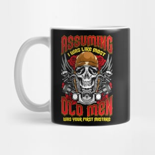 Motorcycle Dad Father Grandpa Old Man Gift Mug